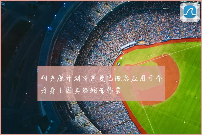 耐克原计划将黑曼巴概念应用于乔丹身上因其恐蛇而作罢