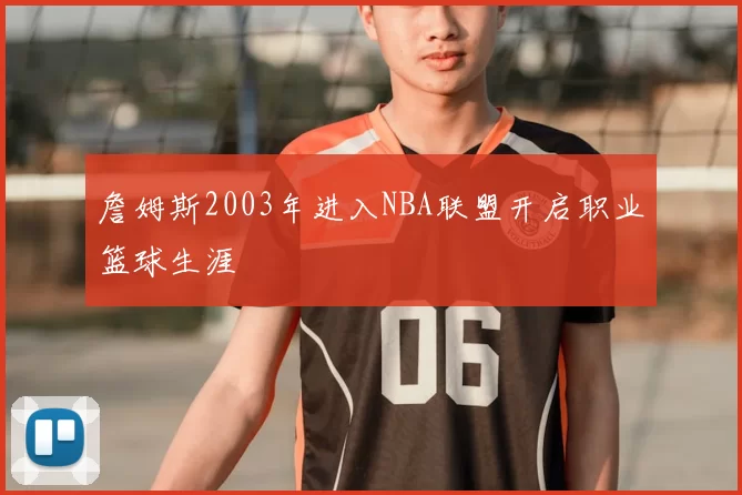 詹姆斯2003年进入NBA联盟开启职业篮球生涯