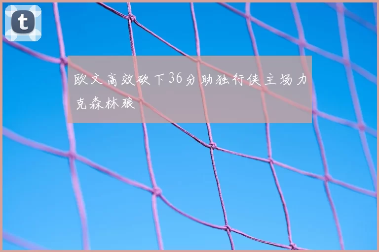 欧文高效砍下36分助独行侠主场力克森林狼