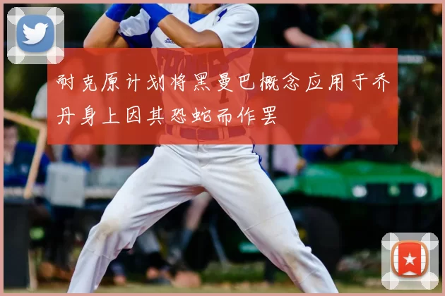耐克原计划将黑曼巴概念应用于乔丹身上因其恐蛇而作罢