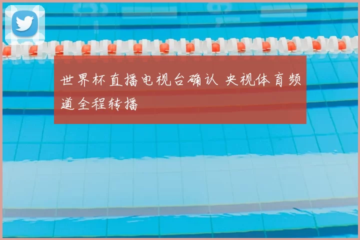 世界杯直播电视台确认 央视体育频道全程转播