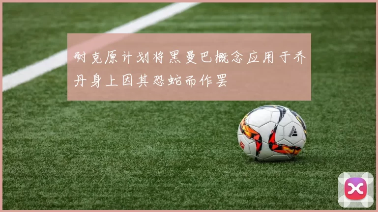 耐克原计划将黑曼巴概念应用于乔丹身上因其恐蛇而作罢